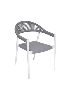 BFM Seating Tahiti Outdoor Dining Arm Chair 17.75" Seat Height (BFM-PHXAC)