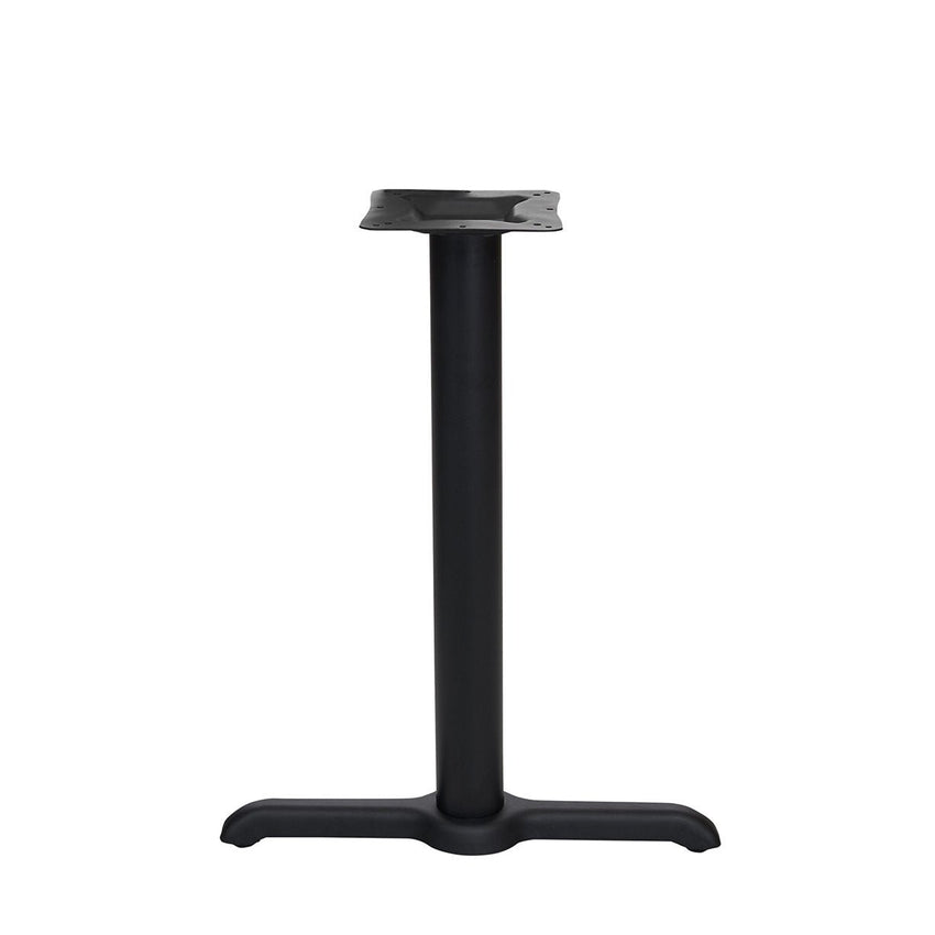 BFM Seating Stamped Steel - 22" End Base - Counter Height - 3" Column - 11 7/8" Bolt - On Top Plate - BFM - STB - 0022CBP - SchoolOutlet