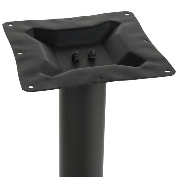 BFM Seating Stamped Steel - 22" End Base - Counter Height - 3" Column - 11 7/8" Bolt - On Top Plate - BFM - STB - 0022CBP - SchoolOutlet