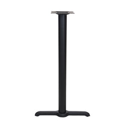 BFM Seating Stamped Steel - 22" End Base - Bar Height - 3" Column - 11.875" Bolt-On Top Plate (BFM-STB-0022TBP)