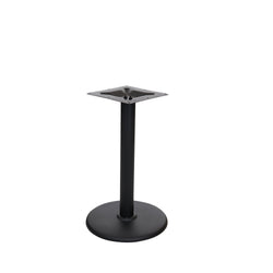 BFM Seating Stamped Steel - 18" Round Base - Dining Height - 3" Column - 7.875" Welded Top Plate (BFM-STB-18R)