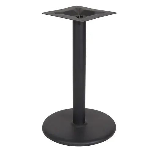BFM Seating Stamped Steel - 18" Round Base - Dining Height - 3" Column - 11 7/8" Bolt - On Top Plate - BFM - STB - 18RBP - SchoolOutlet