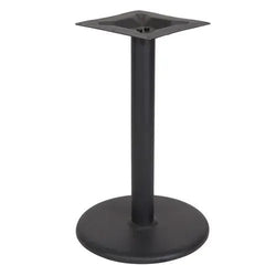 BFM Seating Stamped Steel - 18" Round Base - Dining Height - 3" Column - 11.875" Bolt-On Top Plate (BFM-STB-18RBP)