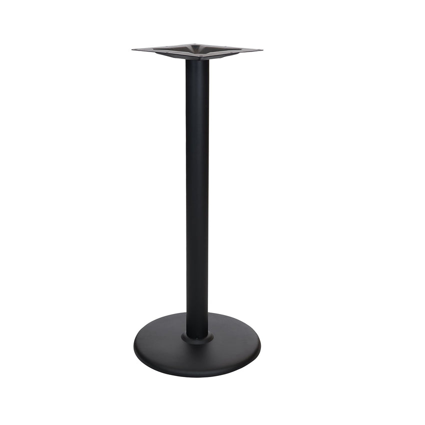 BFM Seating Stamped Steel - 18" Round Base - Bar Height - 3" Column - 7 7/8" Welded Top Plate - BFM - STB - 18RT - SchoolOutlet