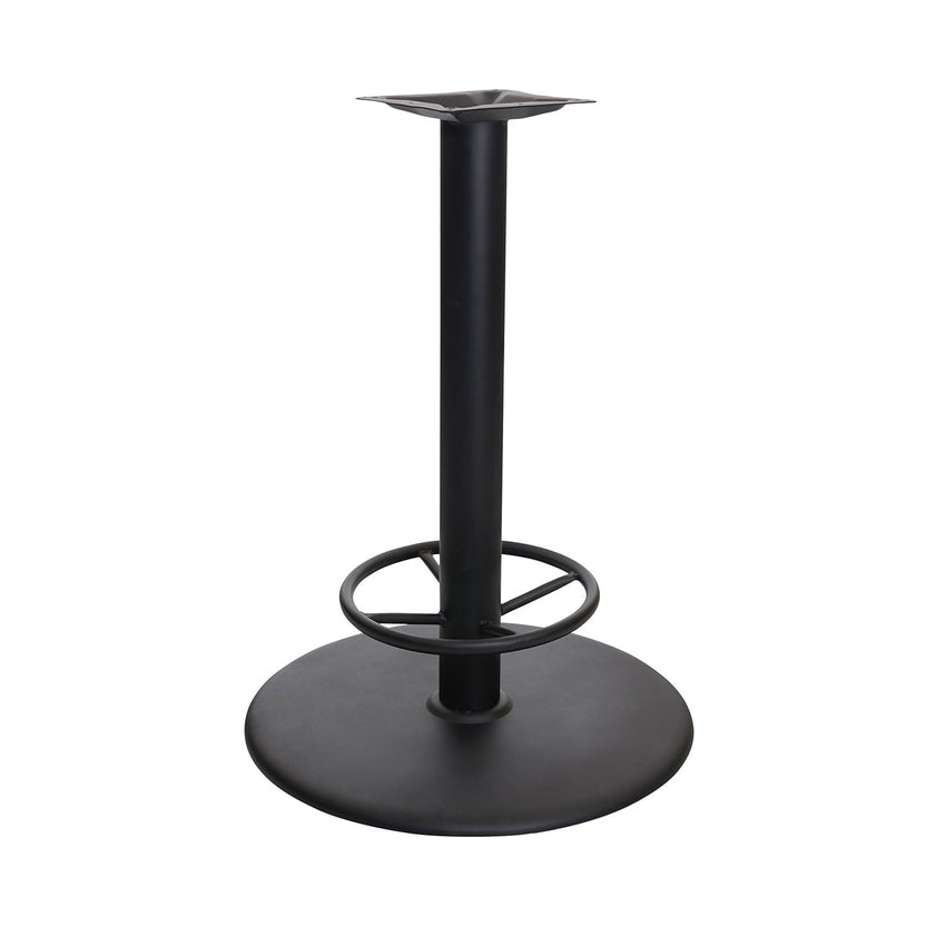 BFM Seating Stamped Steel - 22" Round Base - Bar Height with Foot - Ring - 4" Column - 10 5/8" Welded Top Plate(BFM - STB - 224RTFR) - SchoolOutlet