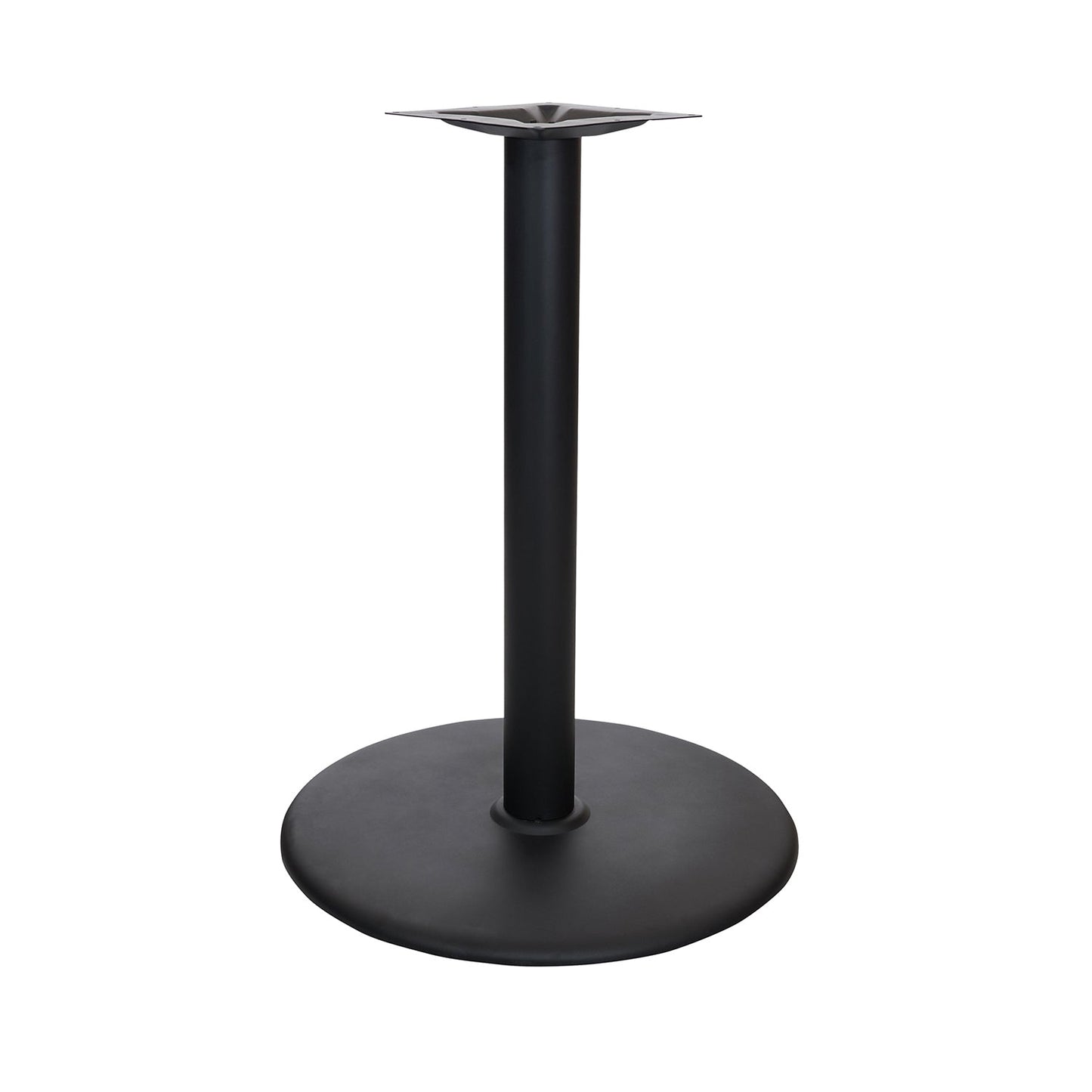 BFM Seating Stamped Steel - 22" Round Base - Counter Height - 3" Column - 11 7/8" Bolt - On Top Plate (BFM - STB - 22RCBP) - SchoolOutlet