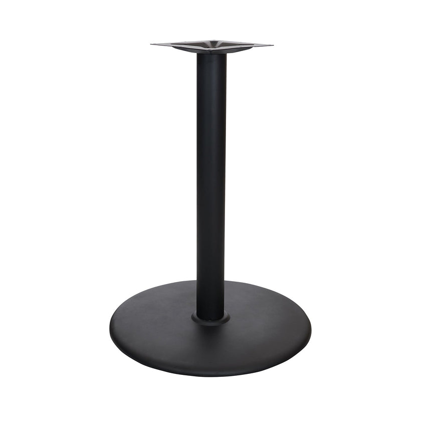 BFM Seating Stamped Steel - 22" Round Base - Counter Height - 3" Column - 11 7/8" Bolt - On Top Plate (BFM - STB - 22RCBP) - SchoolOutlet