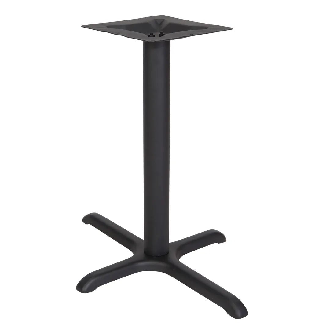 BFM SeatingStamped Steel - 24 x 30 Cross Base - Bar Height - 4" Column - 11 7/8" Bolt - On Top Plate (BFM - STB - 24304T) - SchoolOutlet