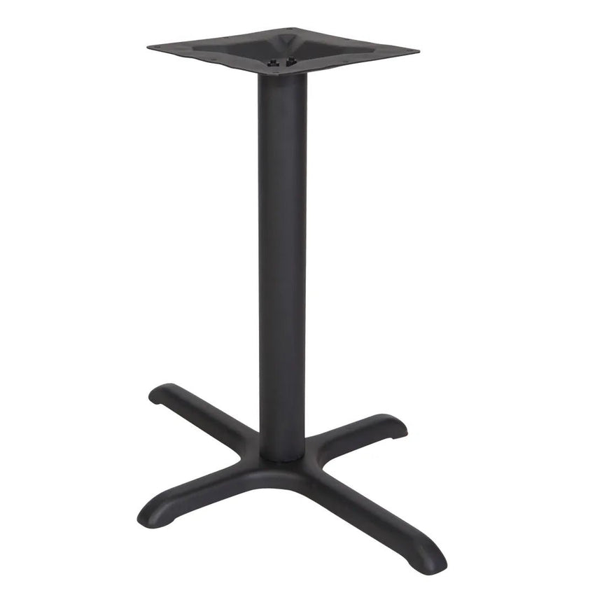 BFM SeatingStamped Steel - 24 x 30 Cross Base - Bar Height - 4" Column - 11 7/8" Bolt - On Top Plate (BFM - STB - 24304T) - SchoolOutlet