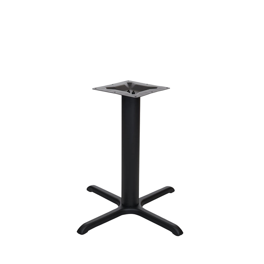 BFM SeatingStamped Steel - 24 x 30 Cross Base - Dining Height - 3" Column - 11 7/8" Bolt - On Top Plate (BFM - STB - 2430BP) - SchoolOutlet