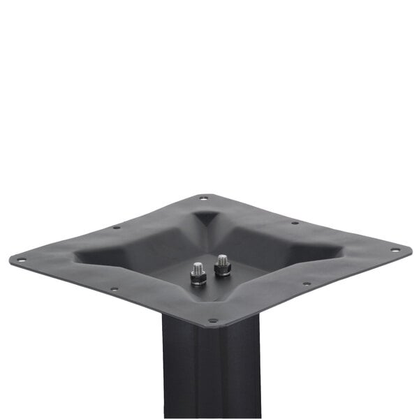BFM SeatingStamped Steel - 24 x 30 Cross Base - Counter Height - 3" Column - 11 7/8" Bolt - On Top Plate (BFM - STB - 2430CBP) - SchoolOutlet