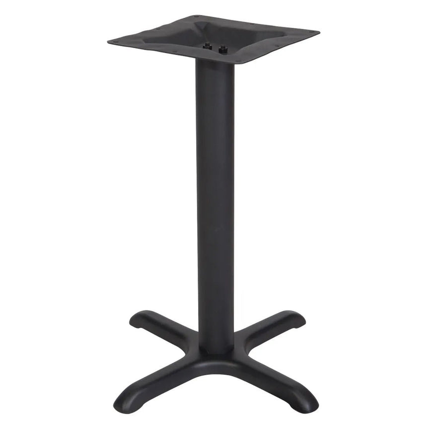 BFM SeatingStamped Steel - 30 x 30 Cross Base - Dining Height - 4" Column - 11 7/8" Bolt - On Top Plate (BFM - STB - 30304) - SchoolOutlet