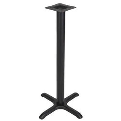 BFM Seating Stamped Steel - 36 x 36 Cross Base - Bar Height - 4" Column - 11 7/8" Bolt-On Top Plate(BFM-STB-36364T)