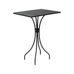 BFM Seating Barnegat Bar Height Table 24x32 E - Coated, Powder Coated Micro - Mesh Steel - Black - Umbrella hole - (BFM - SU2432BL - T) - SchoolOutlet