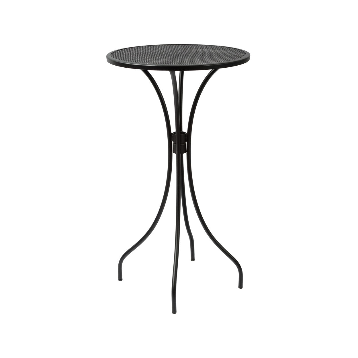 BFM Seating Barnegat Bar Height Table 24" Round E - Coated, Powder Coated Micro - Mesh Steel - Black - (BFM - SU24RBL - T) - SchoolOutlet