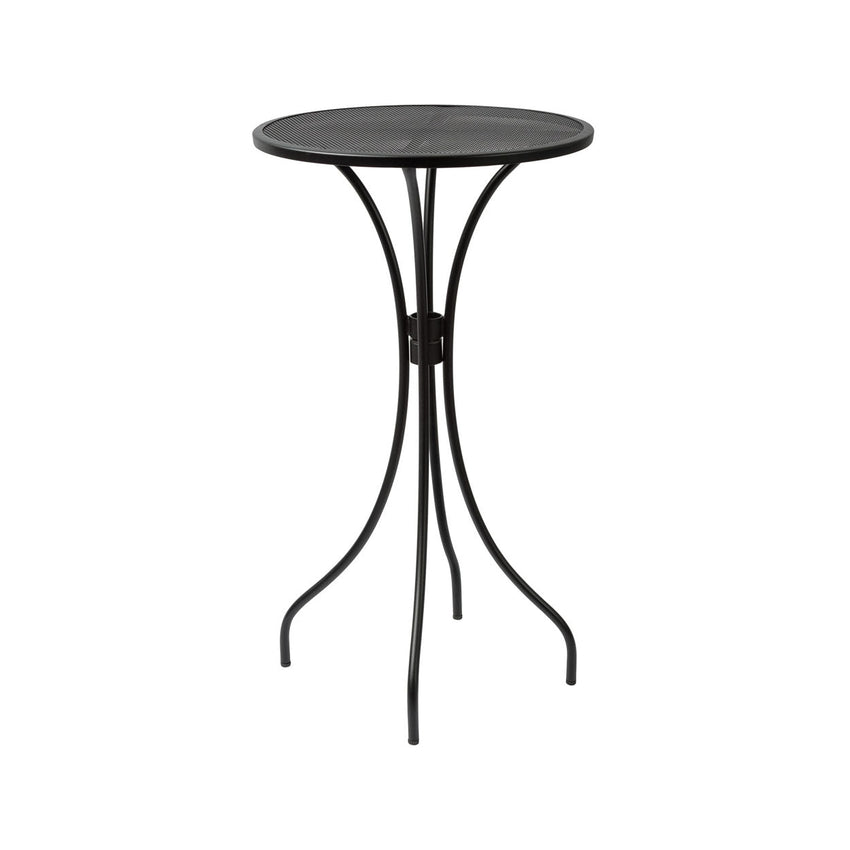 BFM Seating Barnegat Bar Height Table 24" Round E - Coated, Powder Coated Micro - Mesh Steel - Black - (BFM - SU24RBL - T) - SchoolOutlet