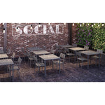 BFM Seating Daytona 24x32 Dining Height Table - E - Coated - Powder Coated Steel - (BFM - SUD2432) - SchoolOutlet