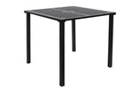 BFM Seating Daytona 36x36 Dining Height Table - E - Coated - Powder Coated Steel - With Umbrella Hole - (BFM - SUD3636) - SchoolOutlet