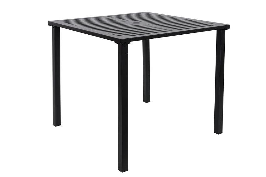 BFM Seating Daytona 36x36 Dining Height Table - E - Coated - Powder Coated Steel - With Umbrella Hole - (BFM - SUD3636) - SchoolOutlet