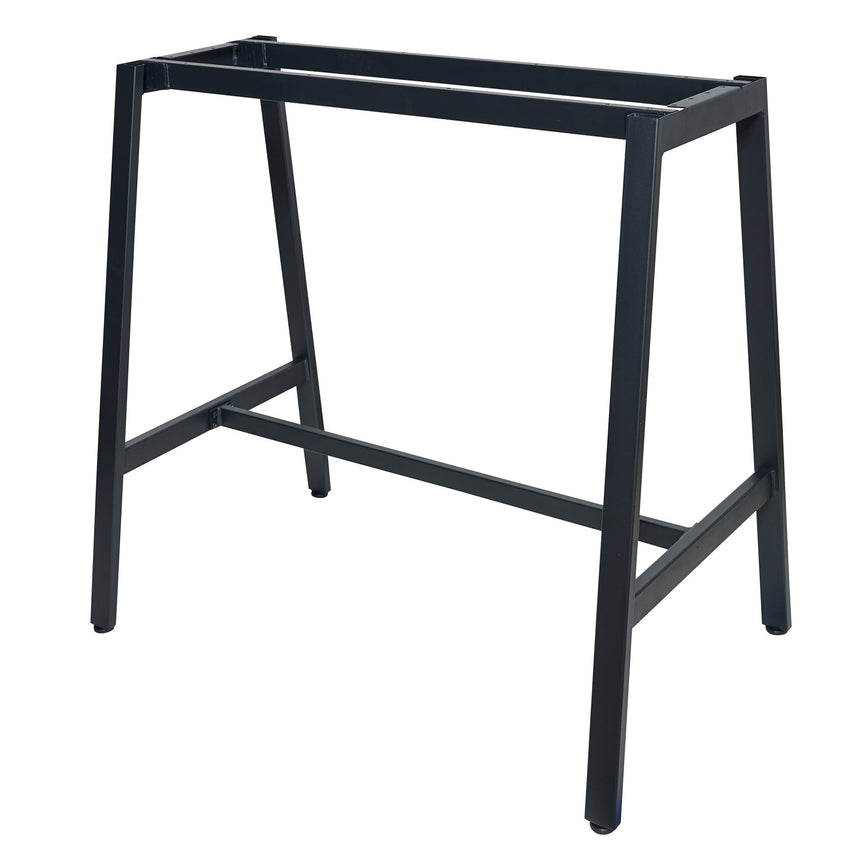 BFM Seating Atlas A - Frame 30 x 48" Bar Height Table Base - Sand Black - (BFM - TBA2 - 3048T) - SchoolOutlet
