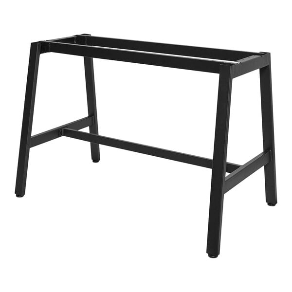 BFM Seating Atlas A - Frame 30 x 60" Dining Height Table Base - Sand Black - (BFM - TBA2 - 3060) - SchoolOutlet