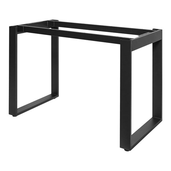BFM Seating Urban - Loop Frame 30 x 60" Dining Height Table Base - Sand Black - (BFM - TBU2 - 3060) - SchoolOutlet
