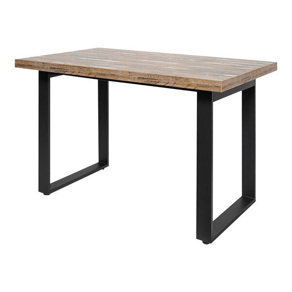 BFM Seating Urban - Loop Frame 30 x 72" Dining Height Table Base - Sand Black - (BFM - TBU2 - 3072) - SchoolOutlet