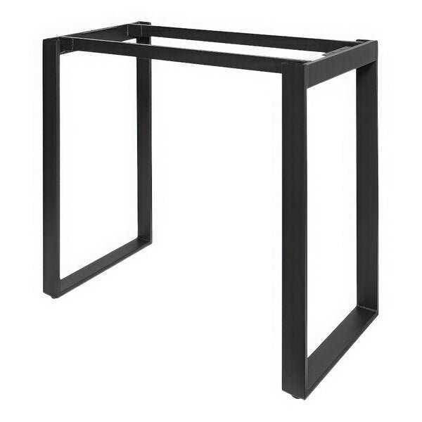 BFM Seating Urban - Loop Frame 30 x 72" Bar Height Table Base - Sand Black - (BFM - TBU2 - 3072T) - SchoolOutlet
