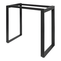 BFM Seating Urban - Loop Frame 30 x 72" Bar Height Table Base - Sand Black - (BFM-TBU2-3072T)