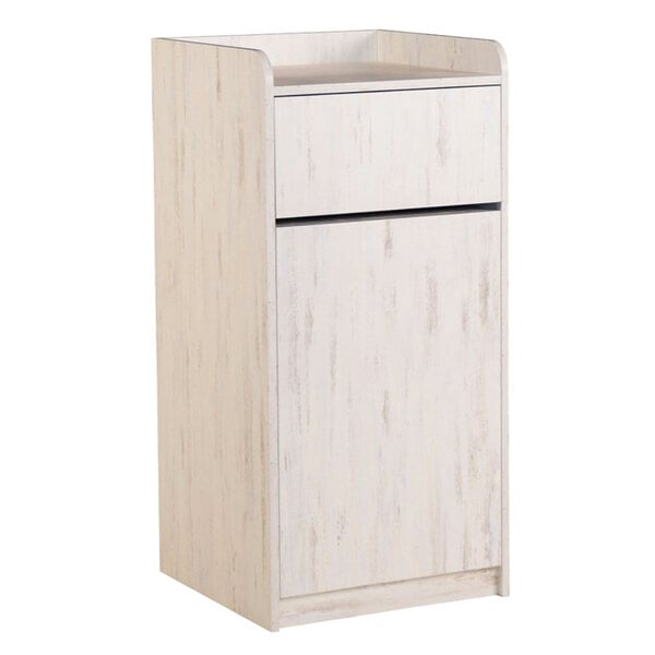 BFM Seating Relic Trash Enclosure - 35 Gallon - Melamine PVC Self - Edge - (BFM - TE4622) - SchoolOutlet