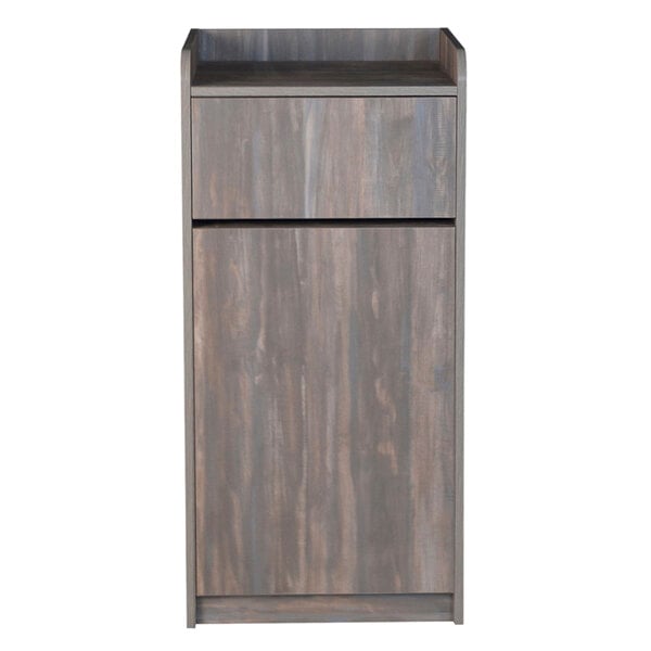 BFM Seating Relic Trash Enclosure - 35 Gallon - Melamine PVC Self - Edge - (BFM - TE4622) - SchoolOutlet