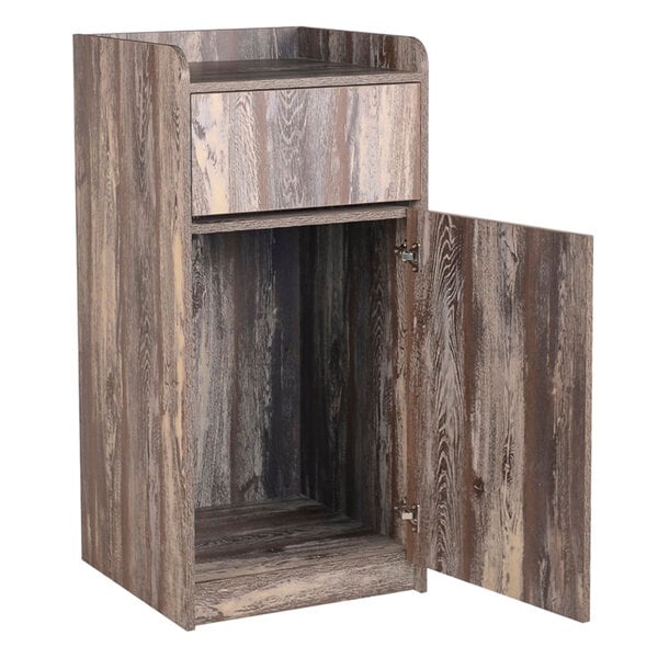 BFM Seating Relic Trash Enclosure - 35 Gallon - Melamine PVC Self - Edge - (BFM - TE4622) - SchoolOutlet