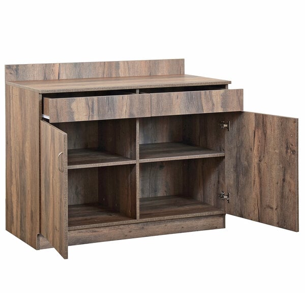 BFM Seating Relic Server Station - Double Door - Melamine PVC Self - Edge - (BFM - WS4047) - SchoolOutlet