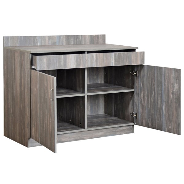 BFM Seating Relic Server Station - Double Door - Melamine PVC Self - Edge - (BFM - WS4047) - SchoolOutlet