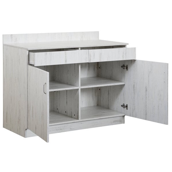 BFM Seating Relic Server Station - Double Door - Melamine PVC Self - Edge - (BFM - WS4047) - SchoolOutlet