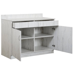 BFM Seating Relic Server Station - Double Door - Melamine PVC Self-Edge - (BFM-WS4047)