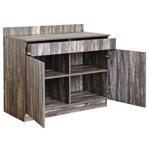 BFM Seating Relic Server Station - Double Door - Melamine PVC Self - Edge - (BFM - WS4047) - SchoolOutlet