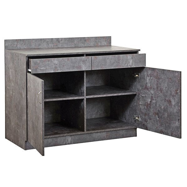 BFM Seating Relic Server Station - Double Door - Melamine PVC Self - Edge - (BFM - WS4047) - SchoolOutlet