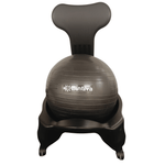 Bintiva Stability Ball Chair for Adult - 52cm/800g - Black/Black - SchoolOutlet