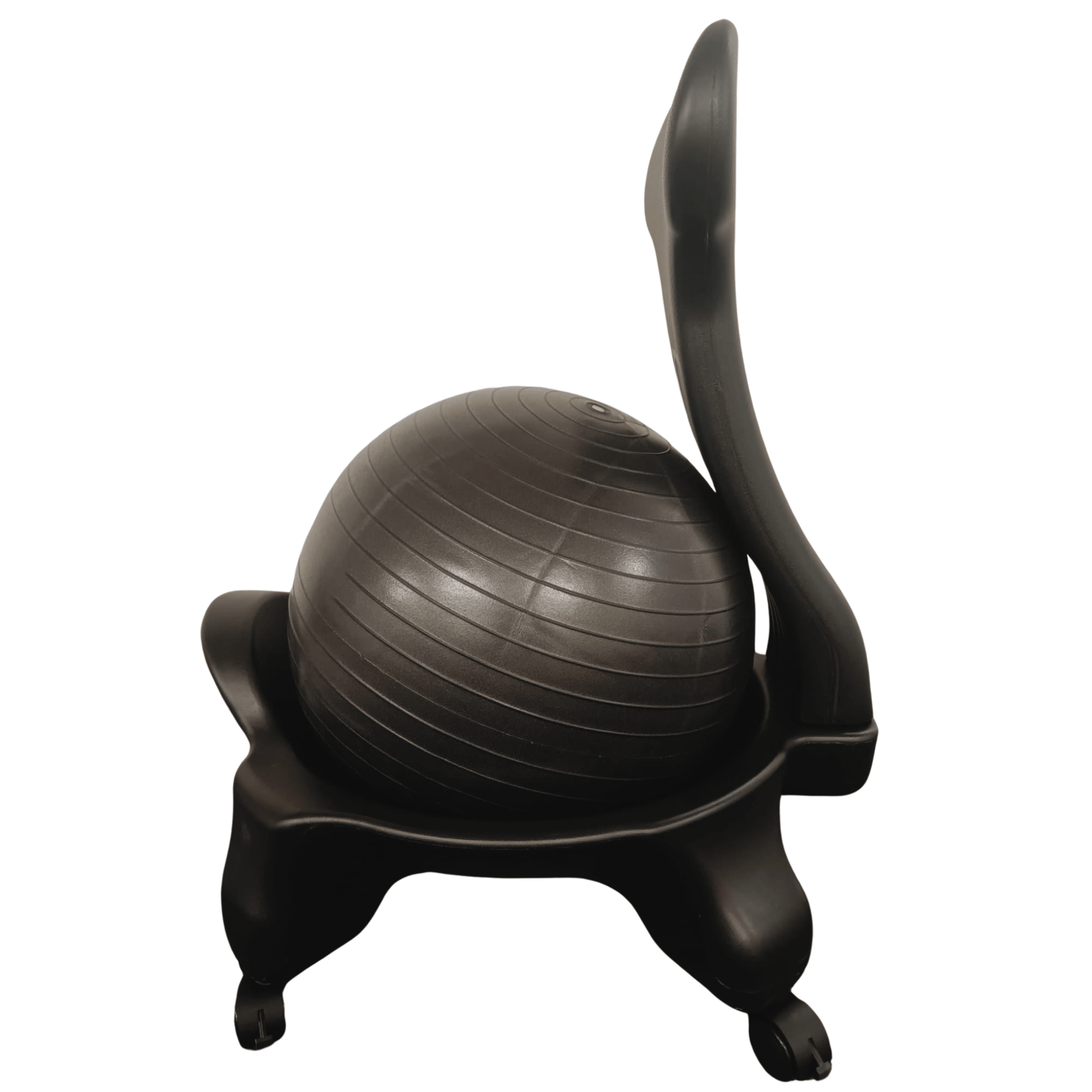 Bintiva Stability Ball Chair for Adult - 52cm/800g - Black/Black - SchoolOutlet