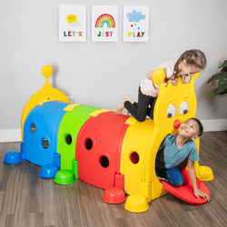 Bintiva Climb and Crawl Caterpillar Tunnel Play Structure