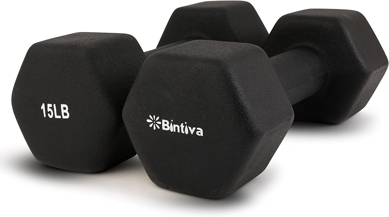 Bintiva Neoprene Hexagon Shaped Dumbbells - SchoolOutlet