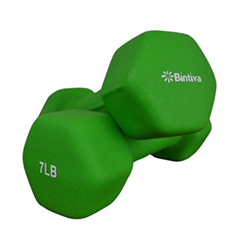Bintiva Neoprene Hexagon Shaped Dumbbells - SchoolOutlet