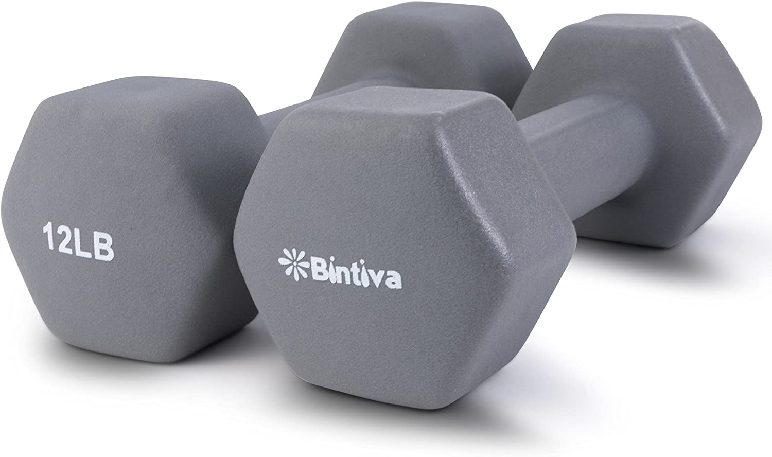Bintiva Neoprene Hexagon Shaped Dumbbells - SchoolOutlet