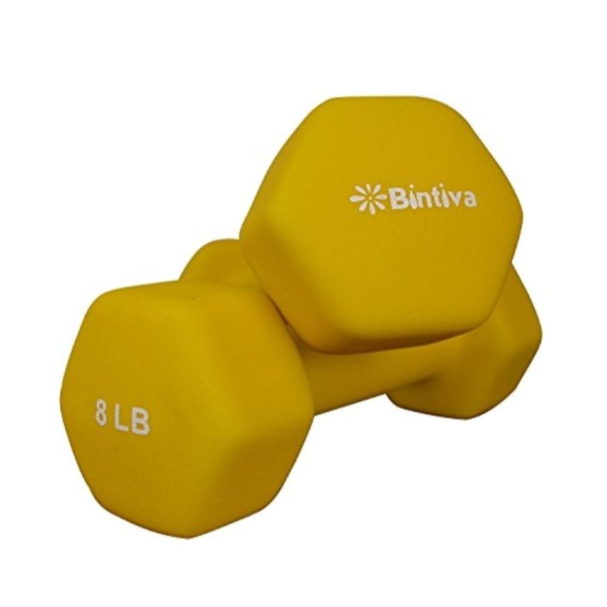 Bintiva Neoprene Hexagon Shaped Dumbbells - SchoolOutlet