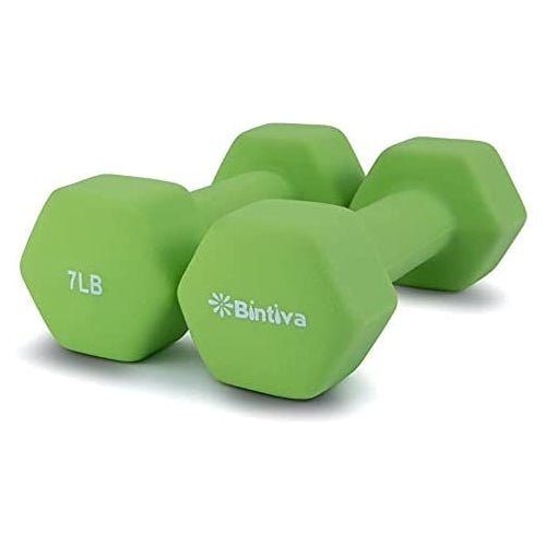 Bintiva Neoprene Hexagon Shaped Dumbbells - SchoolOutlet