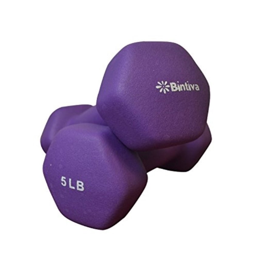 Bintiva Neoprene Hexagon Shaped Dumbbells - SchoolOutlet