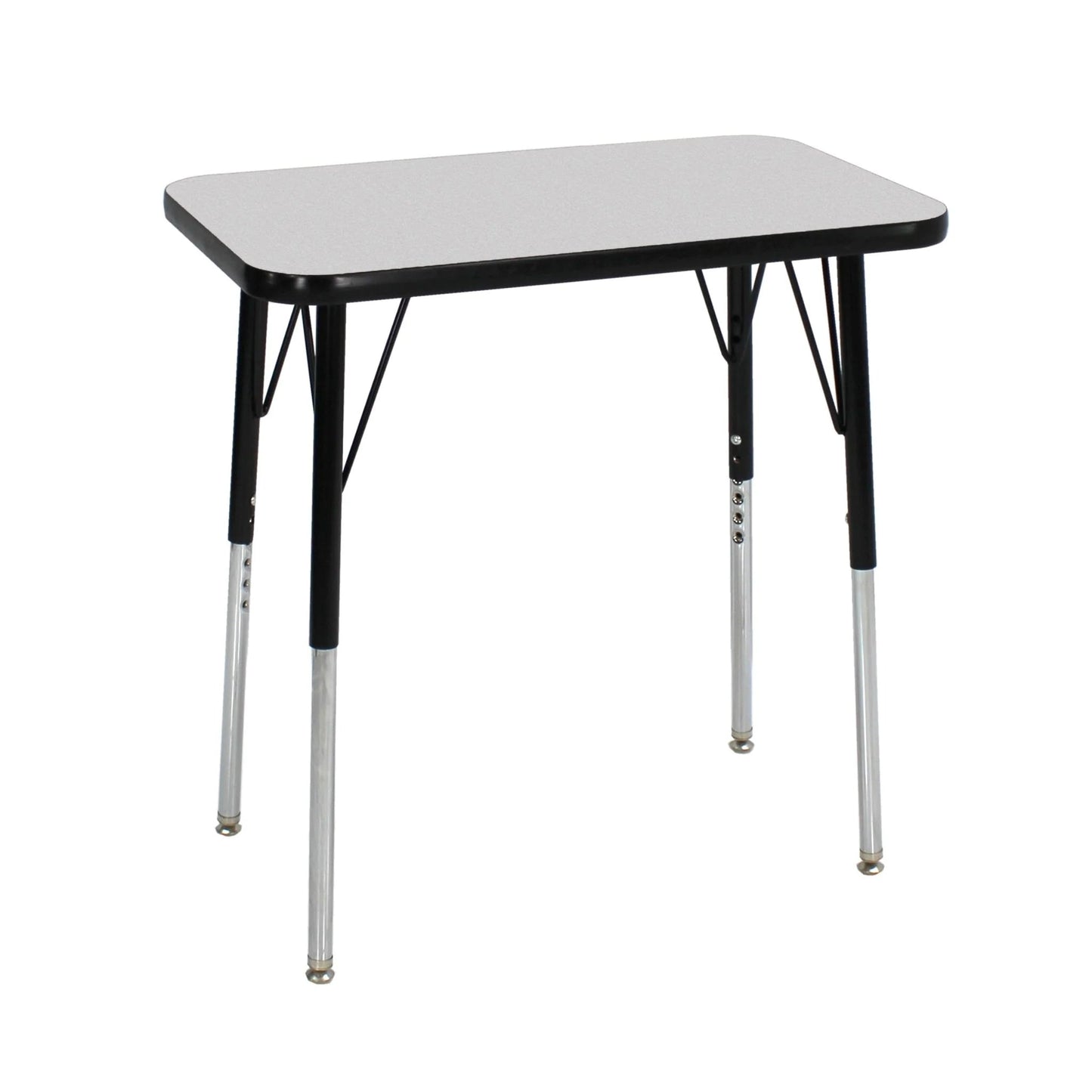 Bintiva Activity Table 18" x 30" with Height Adjustable Black Legs - SchoolOutlet
