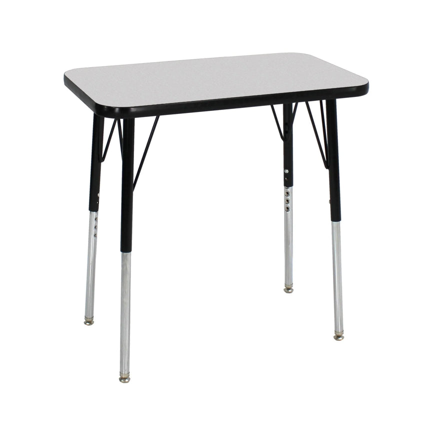 Bintiva Activity Table 18" x 30" with Height Adjustable Black Legs - SchoolOutlet