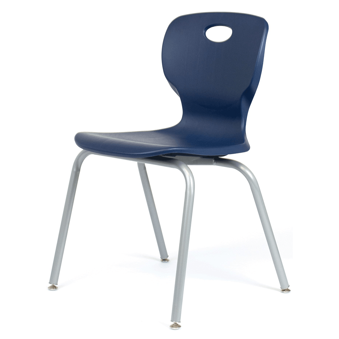 Bintiva NAAR Chair Series - Stacking School Chair 18" Height with Self Level Glides - SchoolOutlet